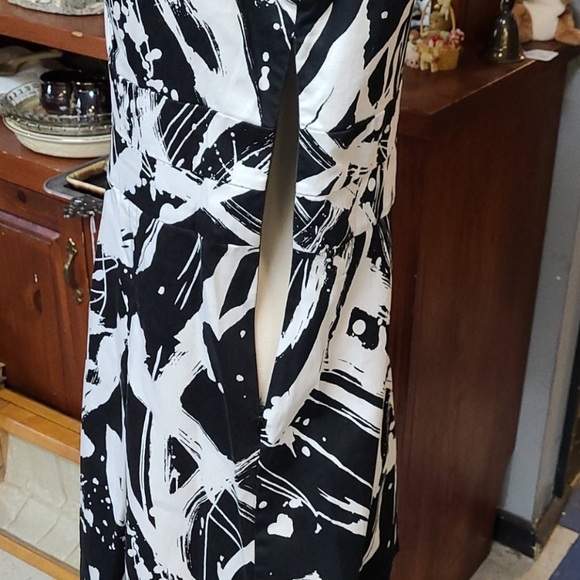 Paint Splatter Abstract Print Dress 👗 - Picture 6 of 8